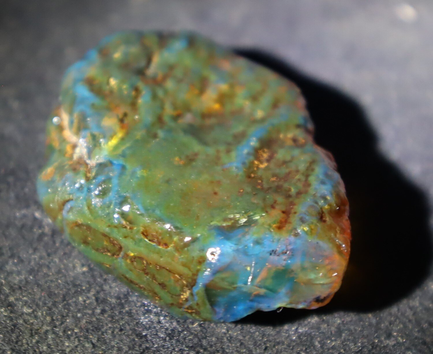 Finest Natural Dominican Clear Sky Blue Amber Rough Specimen 53mm 14g – photo 9