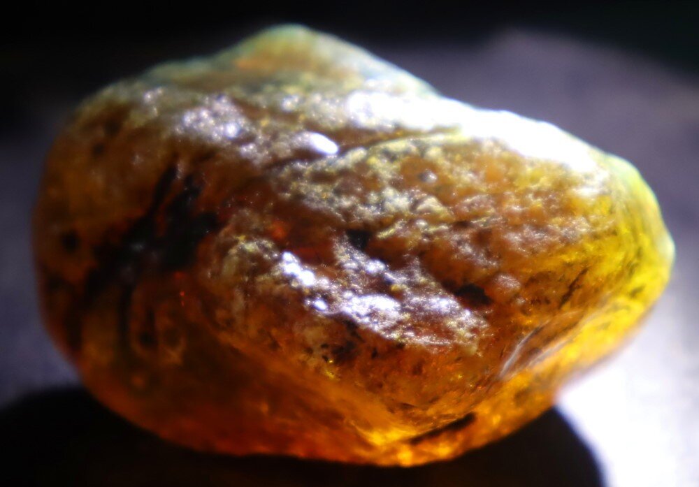 Impressive Natural Dominican Clear Light Blue Green Amber Rough Specimen 56mm 38g – photo 6