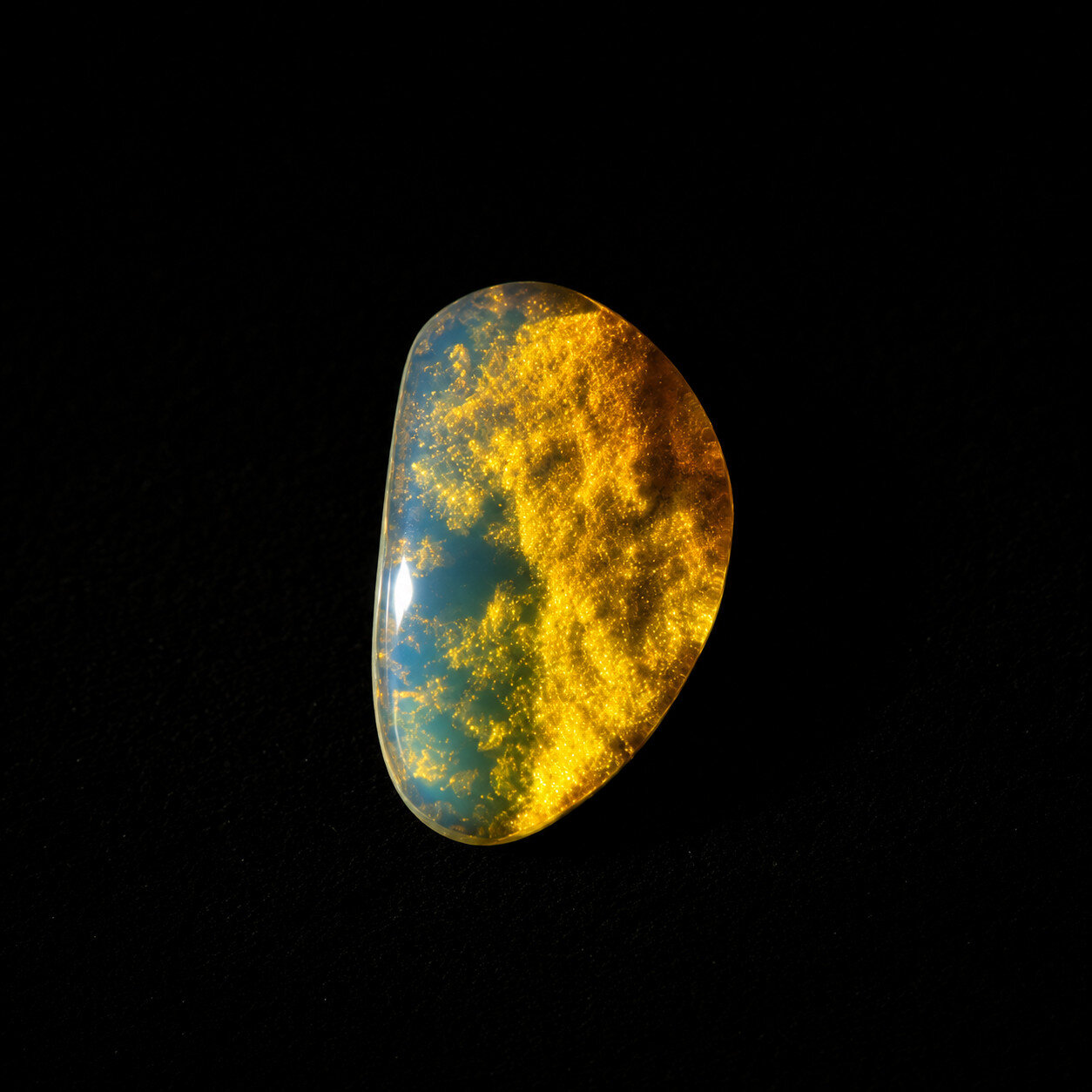 Artisan Polished Blue Amber Polished Stone 15mm – photo 4