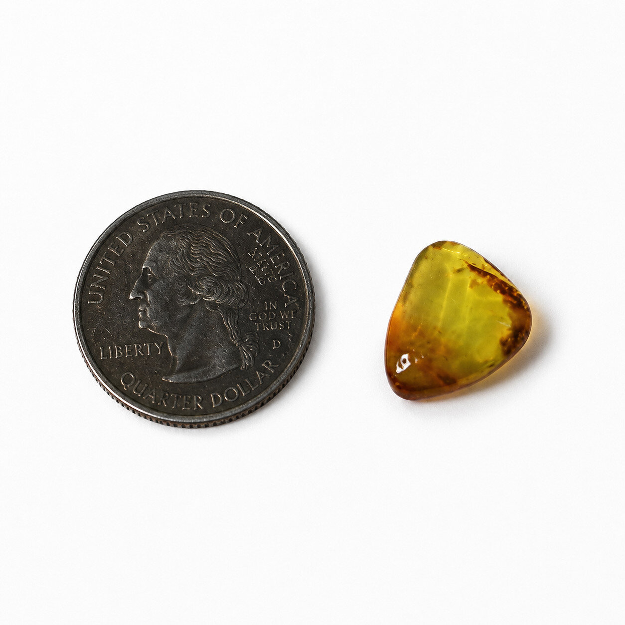 Statement Gift Blue Amber Polished Stone 16mm – photo 5