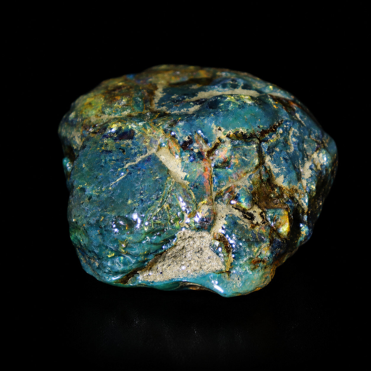 Natural Unique Dominican Green Cognac Blue Amber Rough Specimen Chunk 88mm 124gr