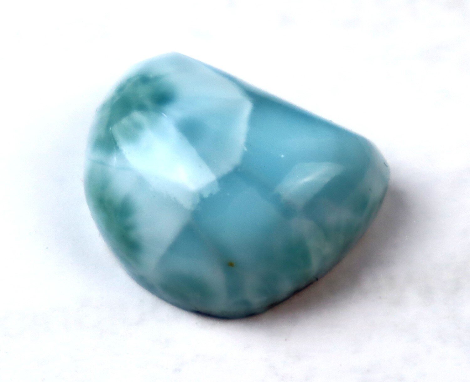 Beautiful Natural Deep Blue Larimar Cabochon 19mm – photo 6