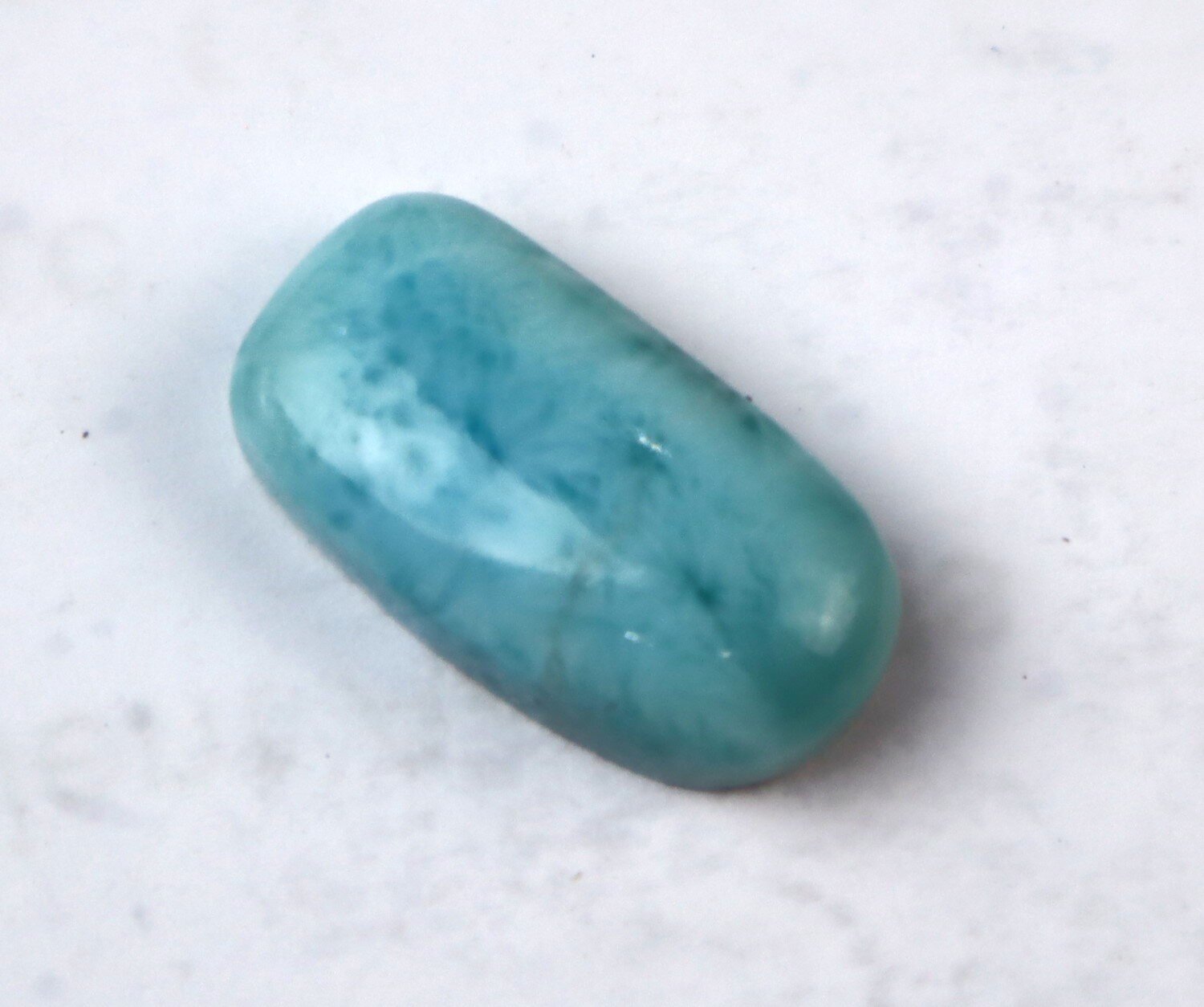 Finest Natural Sky Blue Larimar Cabochon 20mm – photo 7
