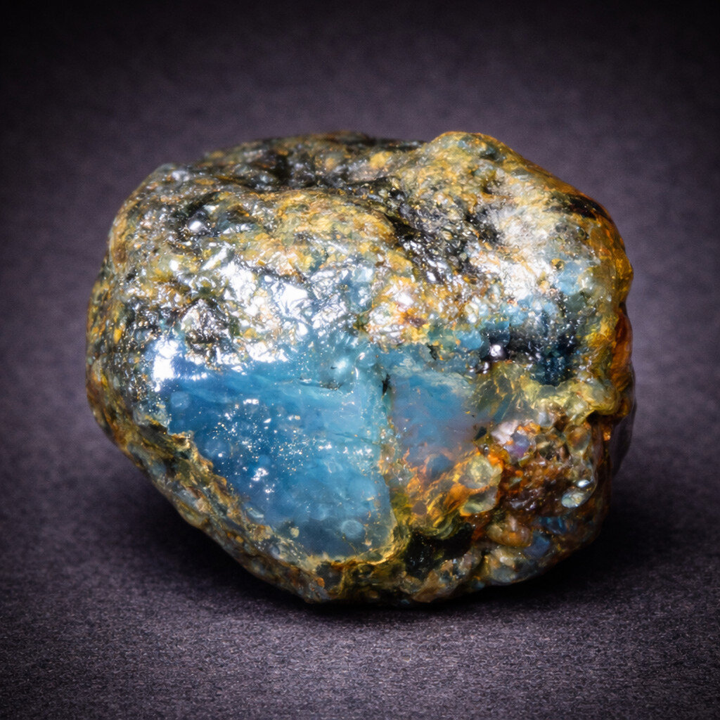 Finest Natural Dominican Clear Sky Blue Amber Rough Specimen 35mm 14.5g
