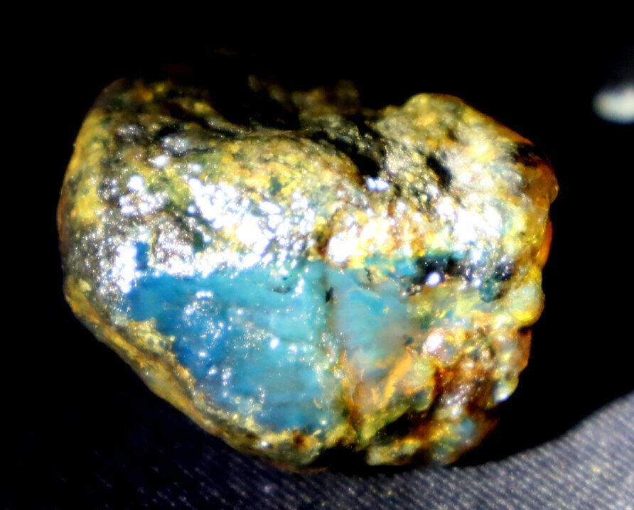 Finest Natural Dominican Clear Sky Blue Amber Rough Specimen 35mm 14.5g – photo 3