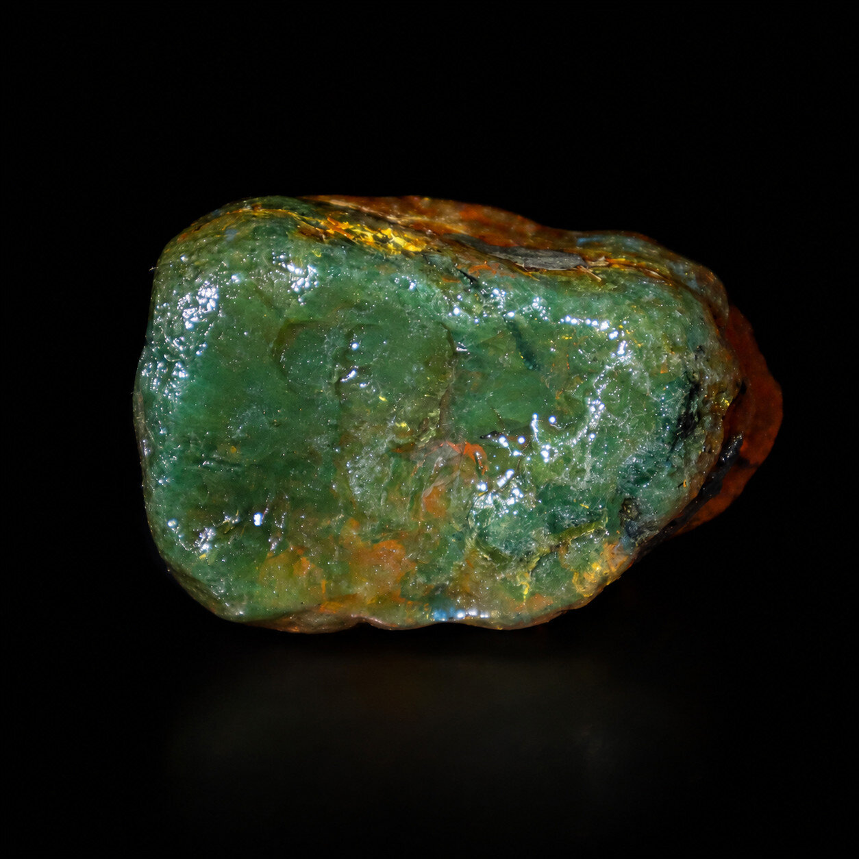 Exquisite Handcrafted Green Blue Dominican Amber Rough Specimen Chunk 61mm 53.4g – photo 7