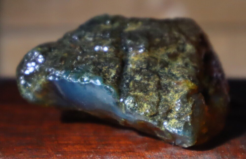 Beautiful Natural DR Crystal Clear Green Blue Amber Rough Specimen 46mm 18.7g – photo 8