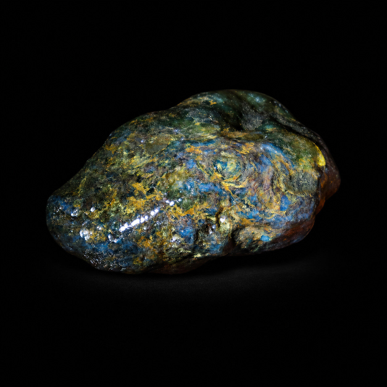 Genuine Authentic Green Blue Dominican Amber Rough Specimen Chunk 72mm 53.1g – photo 6