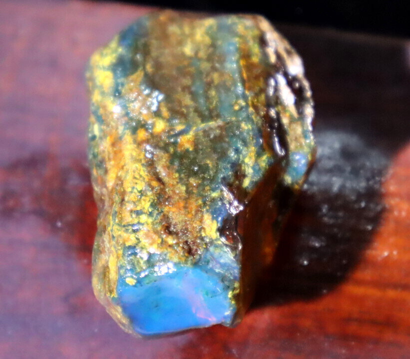 Exquisite Natural Dominican Clear Deep Blue Amber Rough Specimen 45mm 12.7g – photo 5