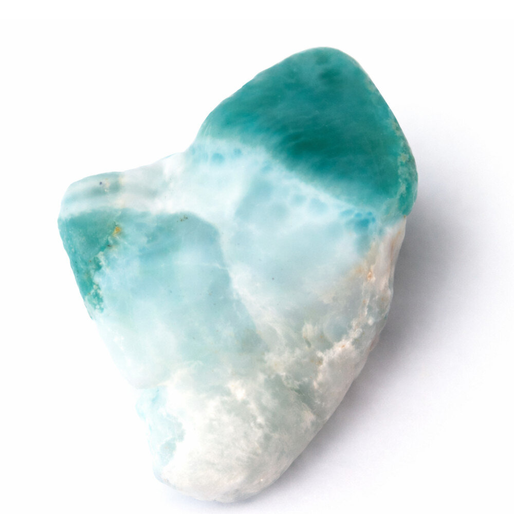 Lovely Natural Green Blue Larimar Slab Slice Specimen 36mm 12.3g – photo 3