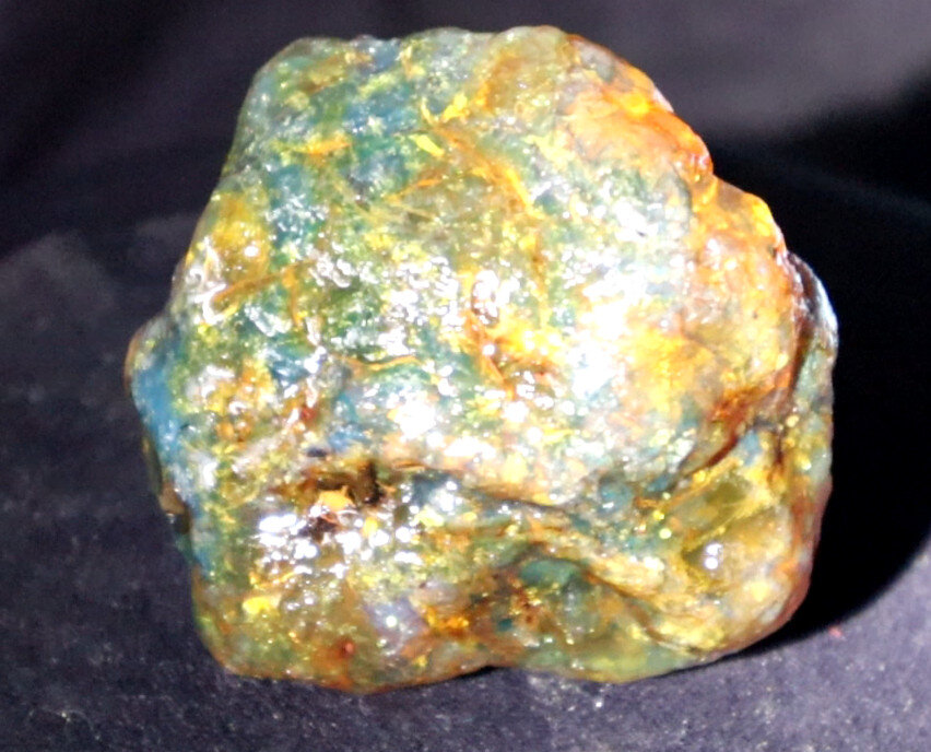 Exquisite Natural Dominican Translucent Green Blue Amber Rough Specimen 50mm 42g – photo 3