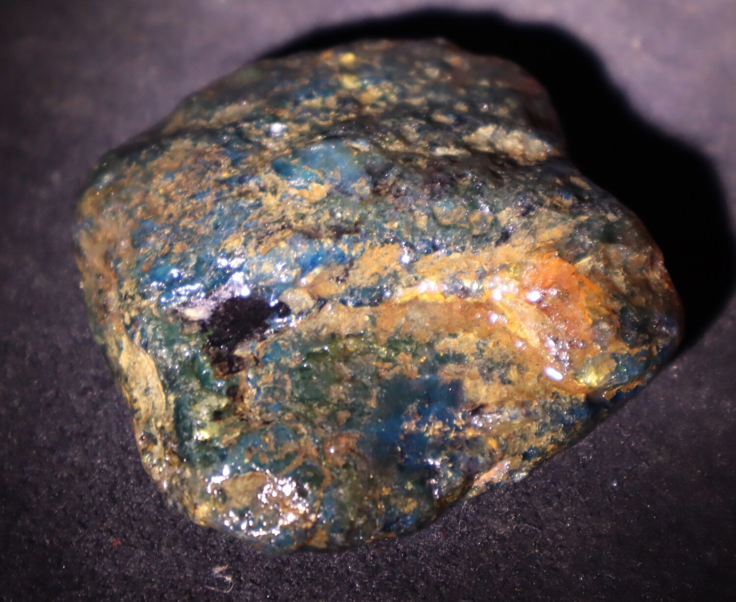 Impressive Natural Dominican Clear Green Blue Amber Rough Specimen 53mm 27.6g – photo 10