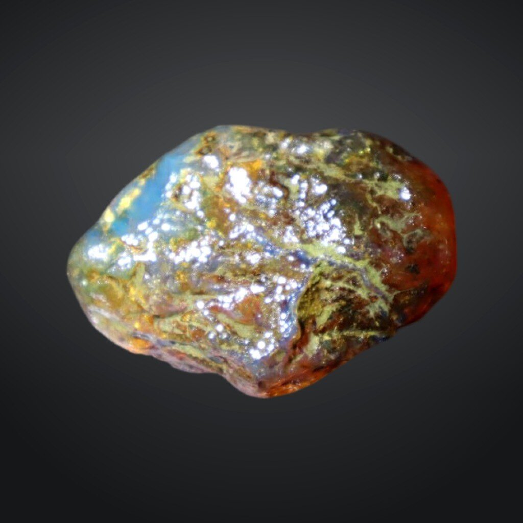 Excellent Green Blue Amber Rough Specimen Chunk 48mm 16.3g – photo 6