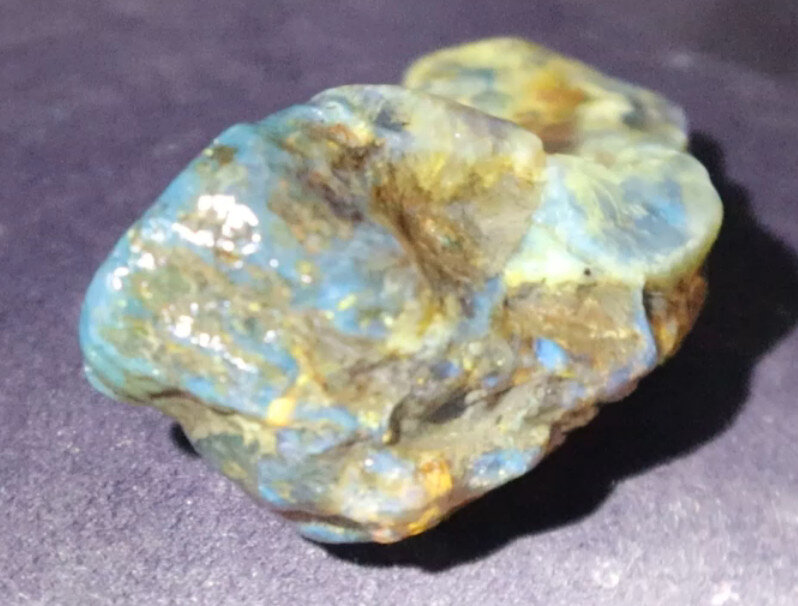 Impressive Natural Dominican Clear Sky Blue Amber Rough Specimen 48mm 39g – photo 3
