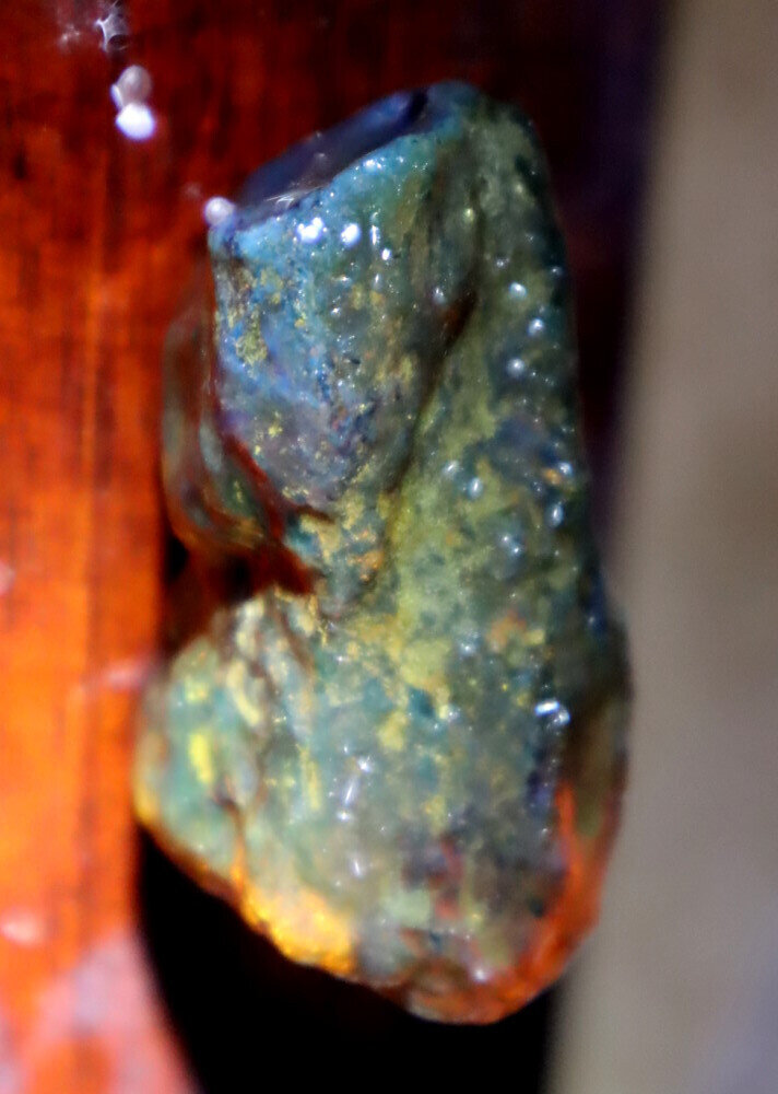 Beautiful Natural Dominican Clear Ocean Blue Amber Rough Specimen 50mm 18.5g – photo 6