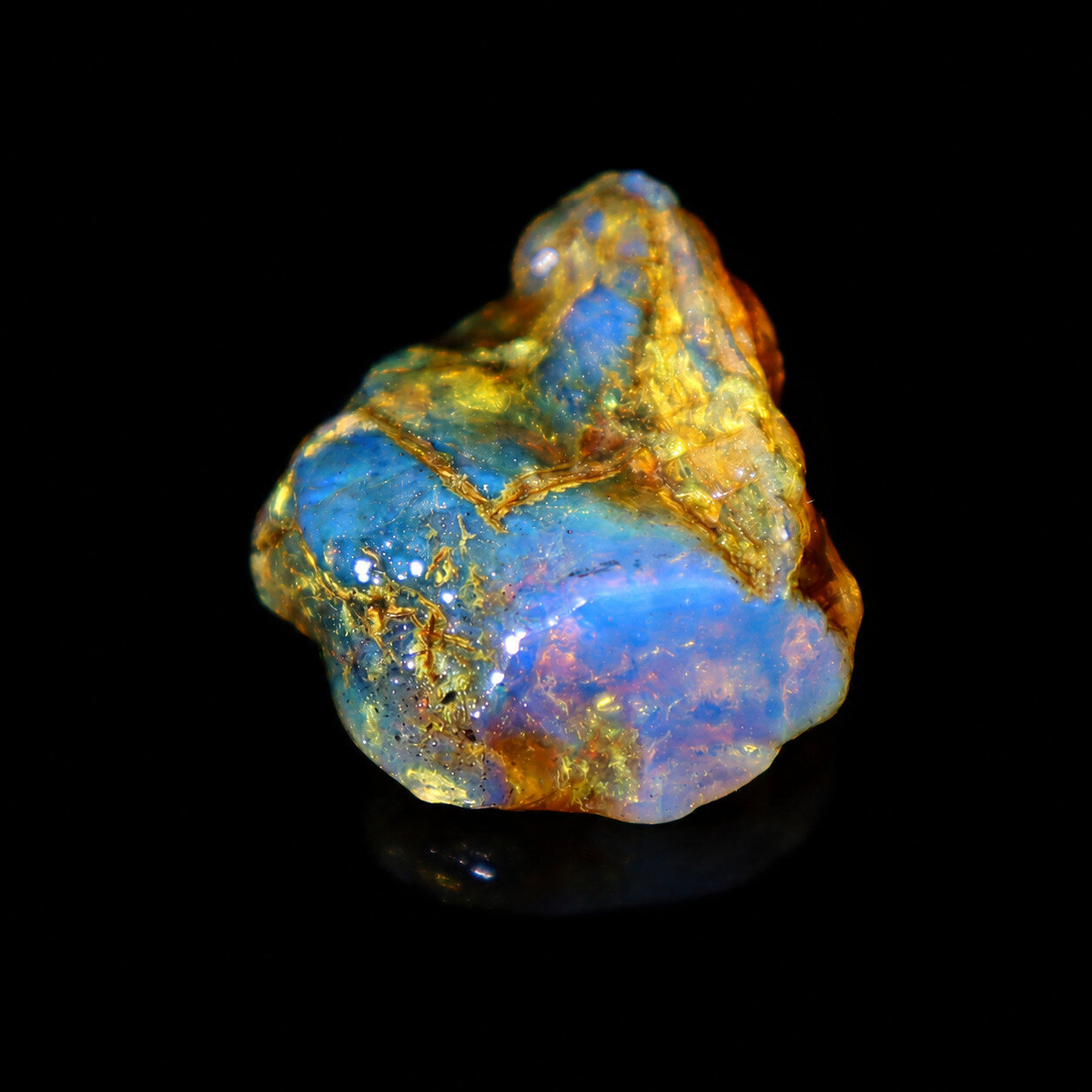 Statement Gift Sky Blue Dominican Amber Rough Specimen Chunk 41mm 10.4g – photo 6