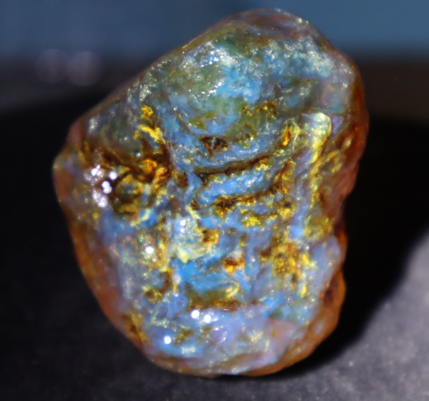 Beautiful Natural Dominican Clear Green Blue Amber Rough Specimen 51mm 47.8g – photo 14