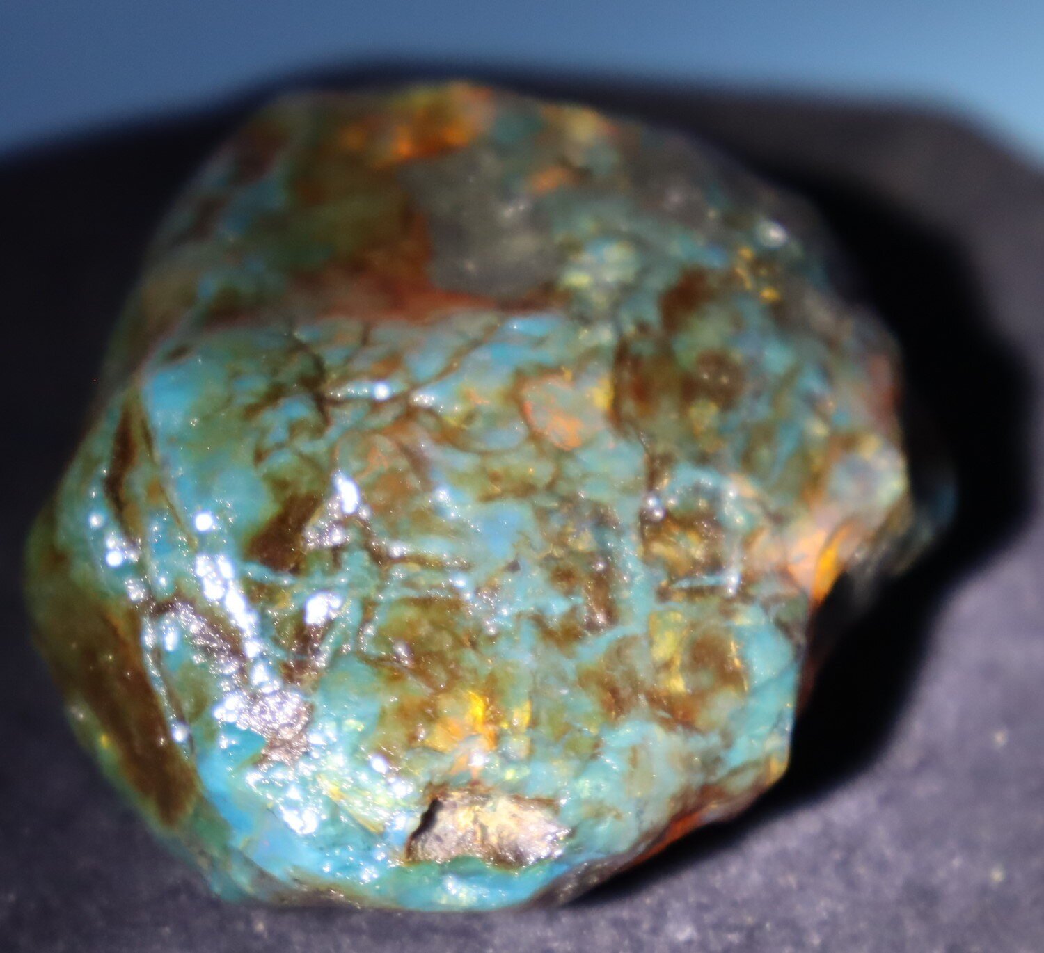 Beautiful Natural Dominican Clear Green Blue Amber Rough Specimen 59mm 40.6g – photo 13
