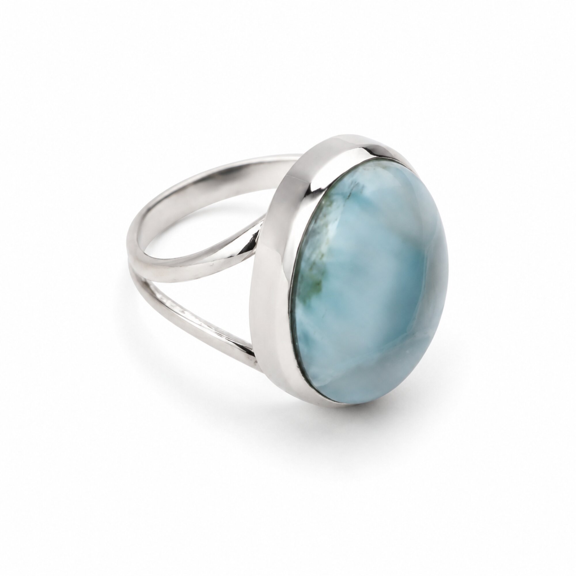 Boutique Collection Sky Blue Larimar 925 Sterling Silver Ring #8.75 – photo 3