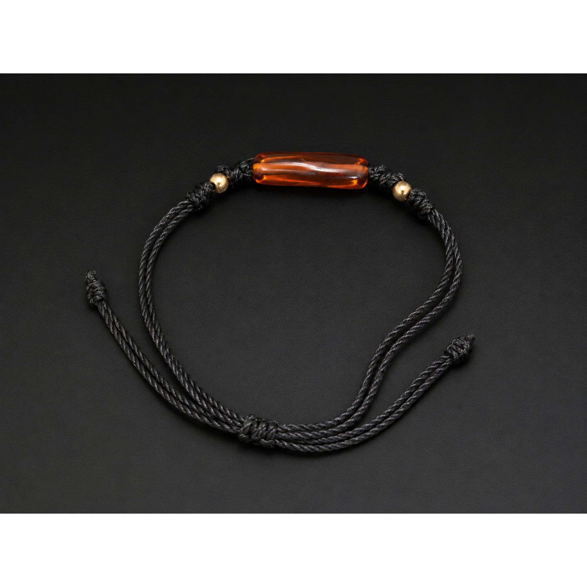 Statement Piece Clear Orange Red Dominican Amber Bracelet 25mm – photo 5