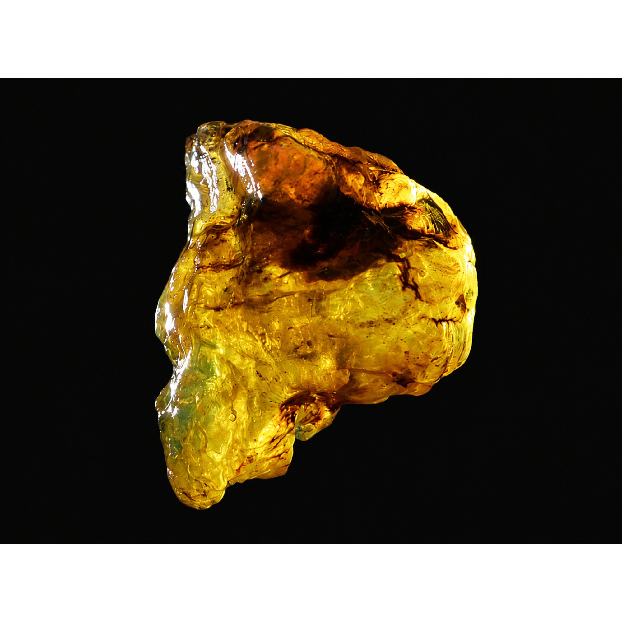 Raw Beauty Clear Sky Blue Dominican Amber Natural 45mm 15.5g – photo 4