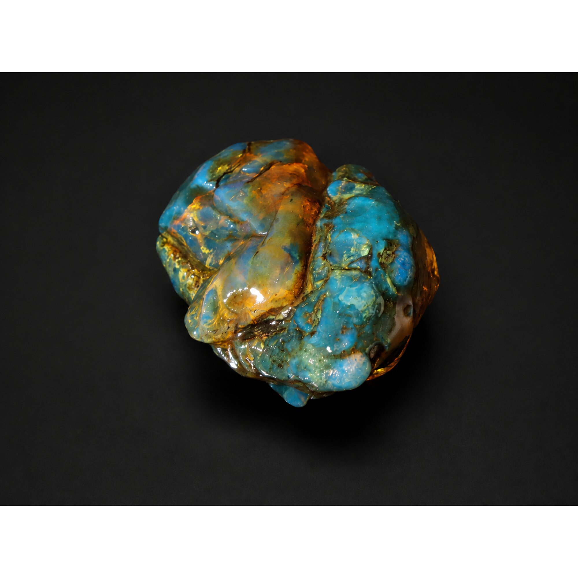 Pure Natural Clear Sky Blue Dominican Amber Stones 55mm 23.2g – photo 4
