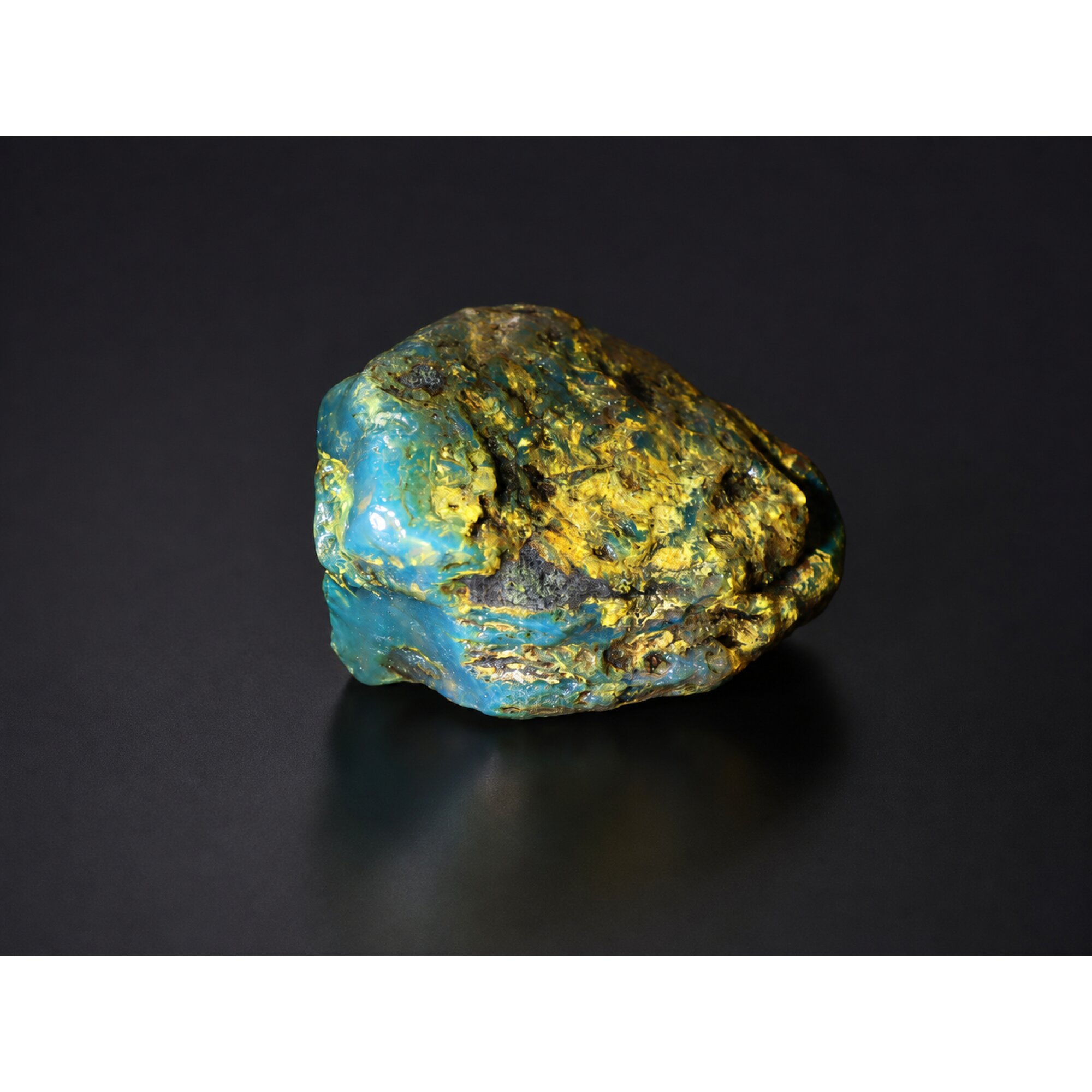 True Caribbean Clear Sky Blue Dominican Amber Stones 65mm 58.8g – photo 2