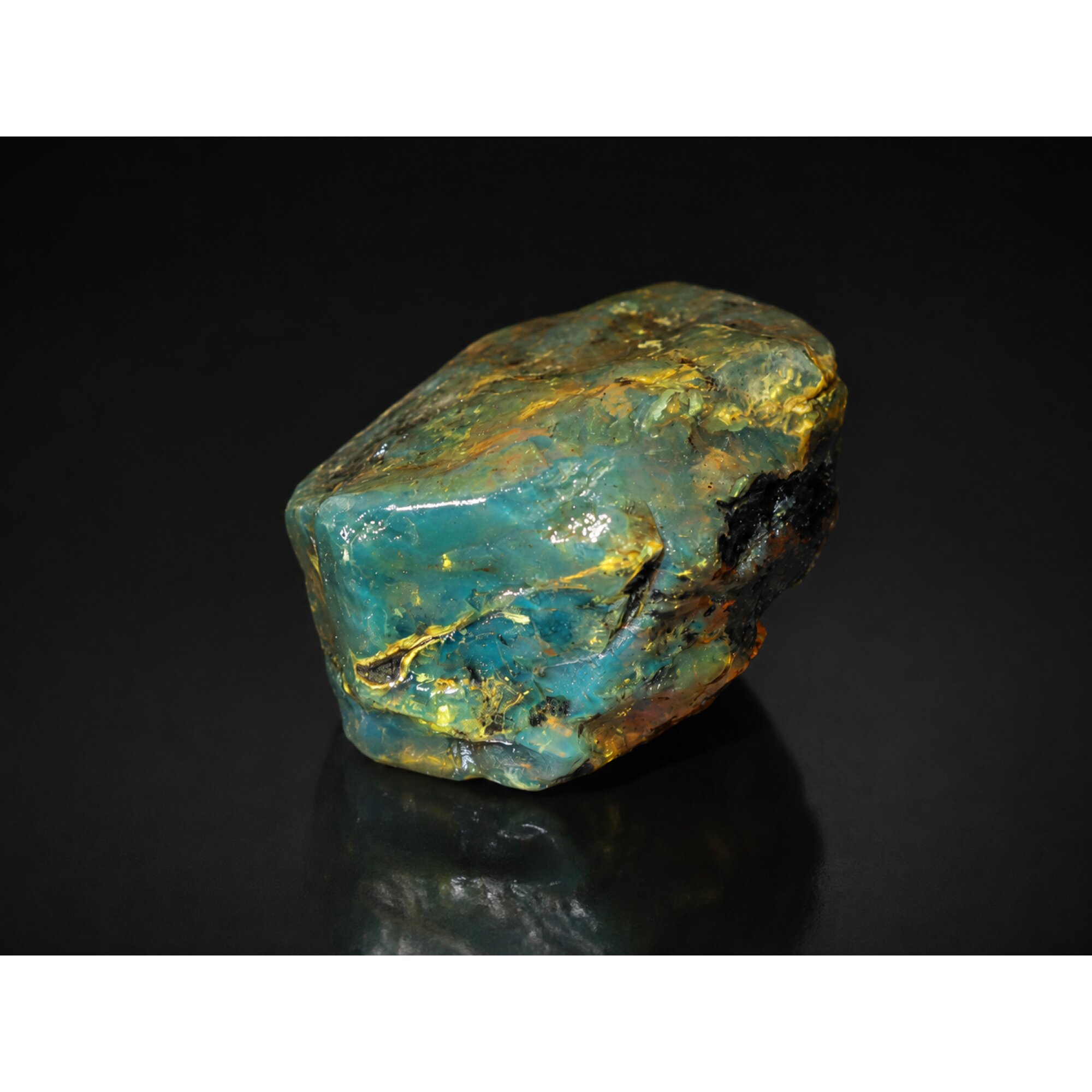 True Caribbean Clear Sky Blue Dominican Amber Stones 65mm 58.8g – photo 8