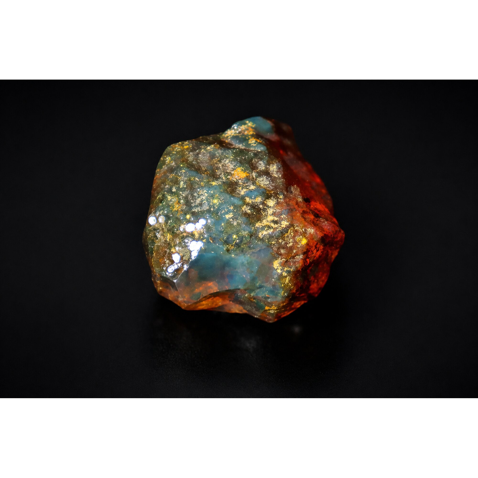 Clear sky blue Natural Dominican Amber rough Specimen 44 mm – photo 3