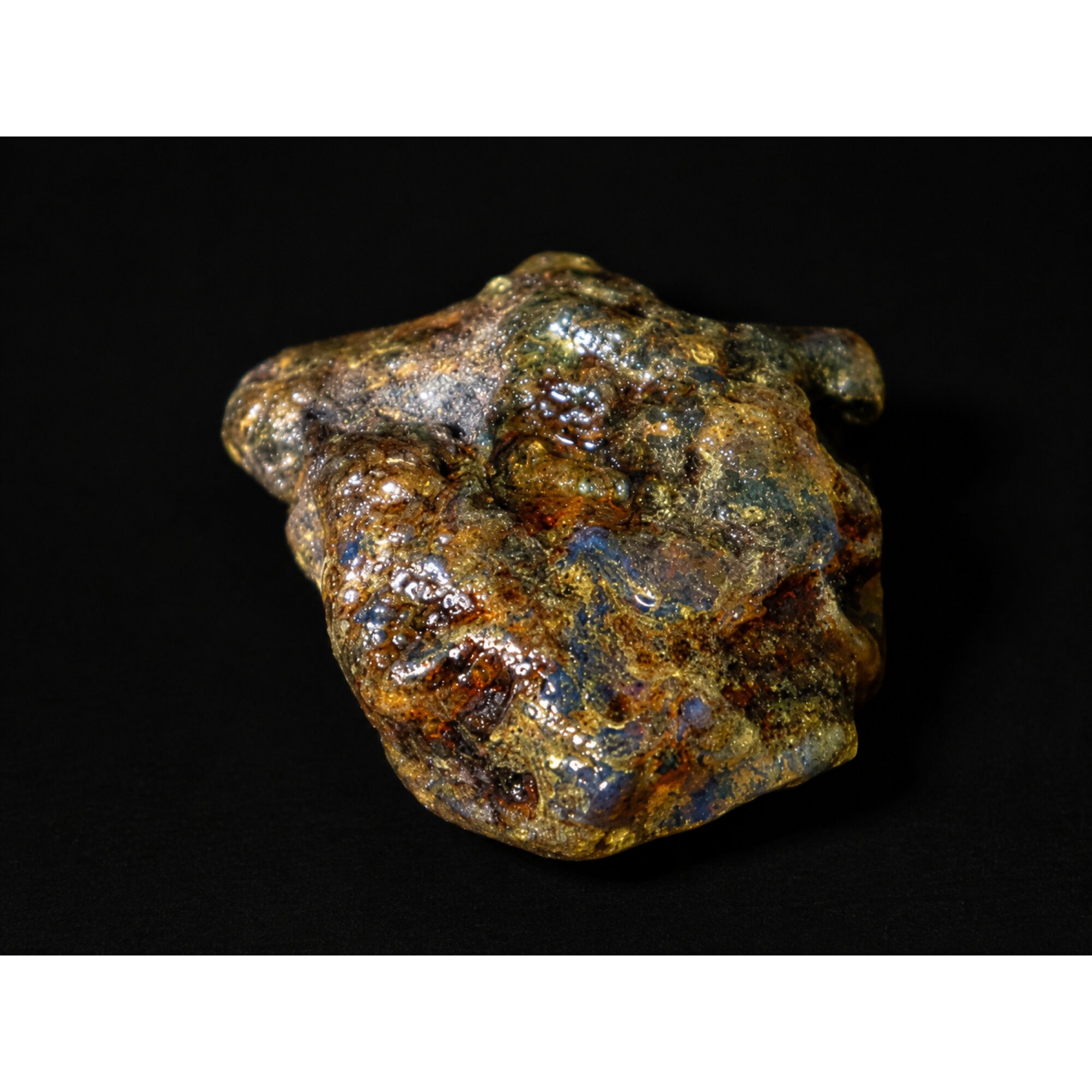 Translucent deep blue Natural Dominican Amber rough Specimen 43 mm – photo 4