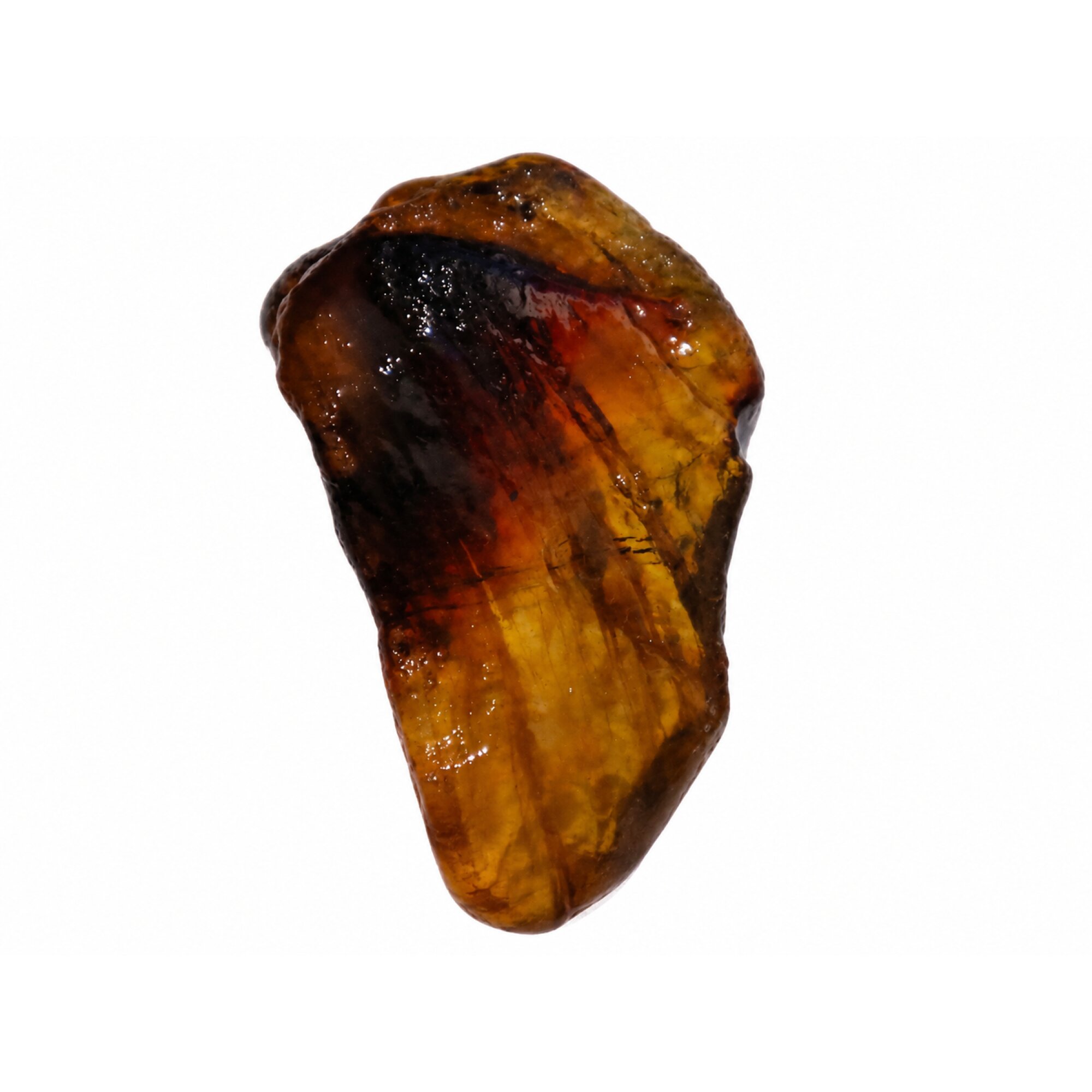 Clear deep yellow Natural Dominican Amber rough Specimen 46 mm – photo 7