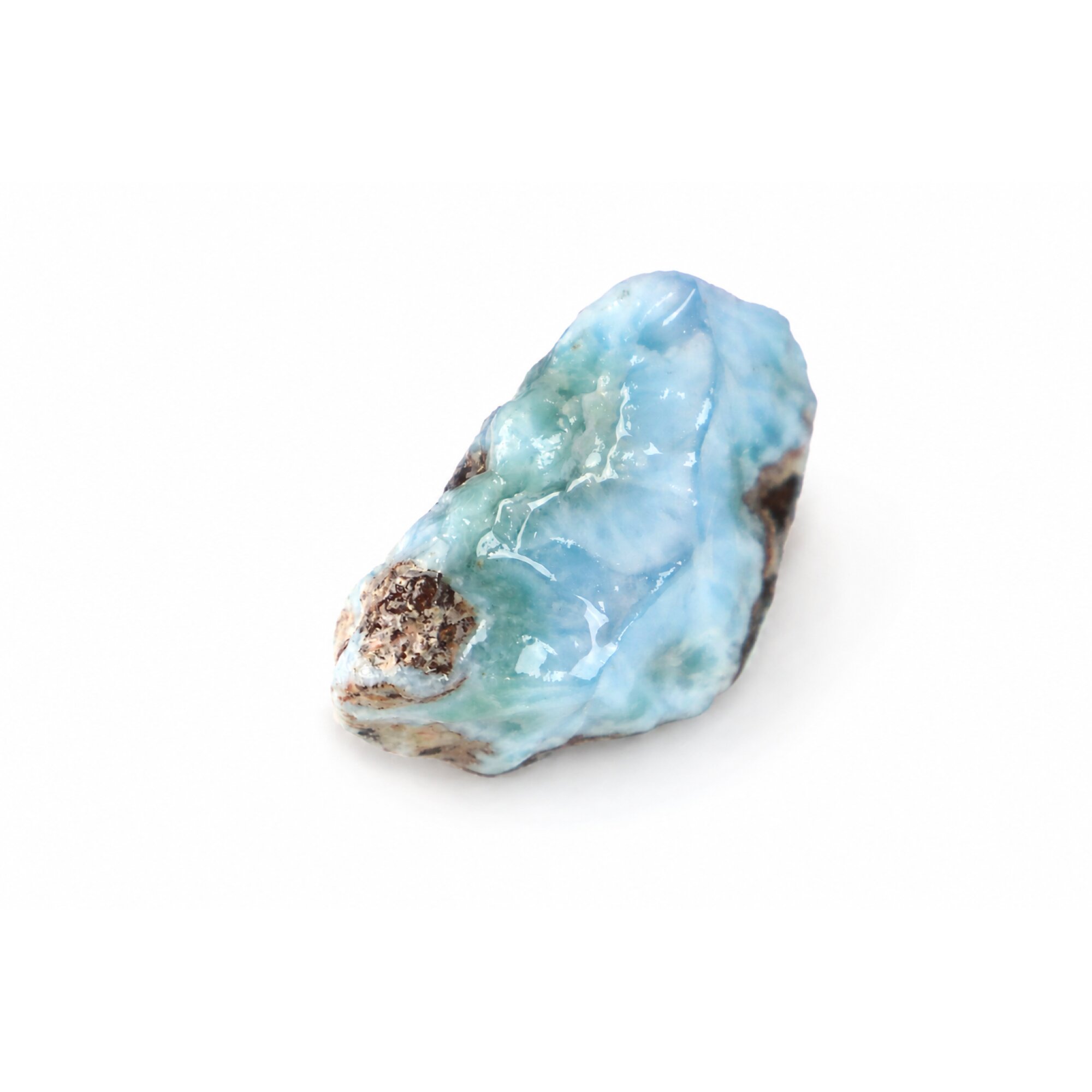 ocean blue Natural Dominican Larimar chunk Rough Specimen 47 mm – photo 2