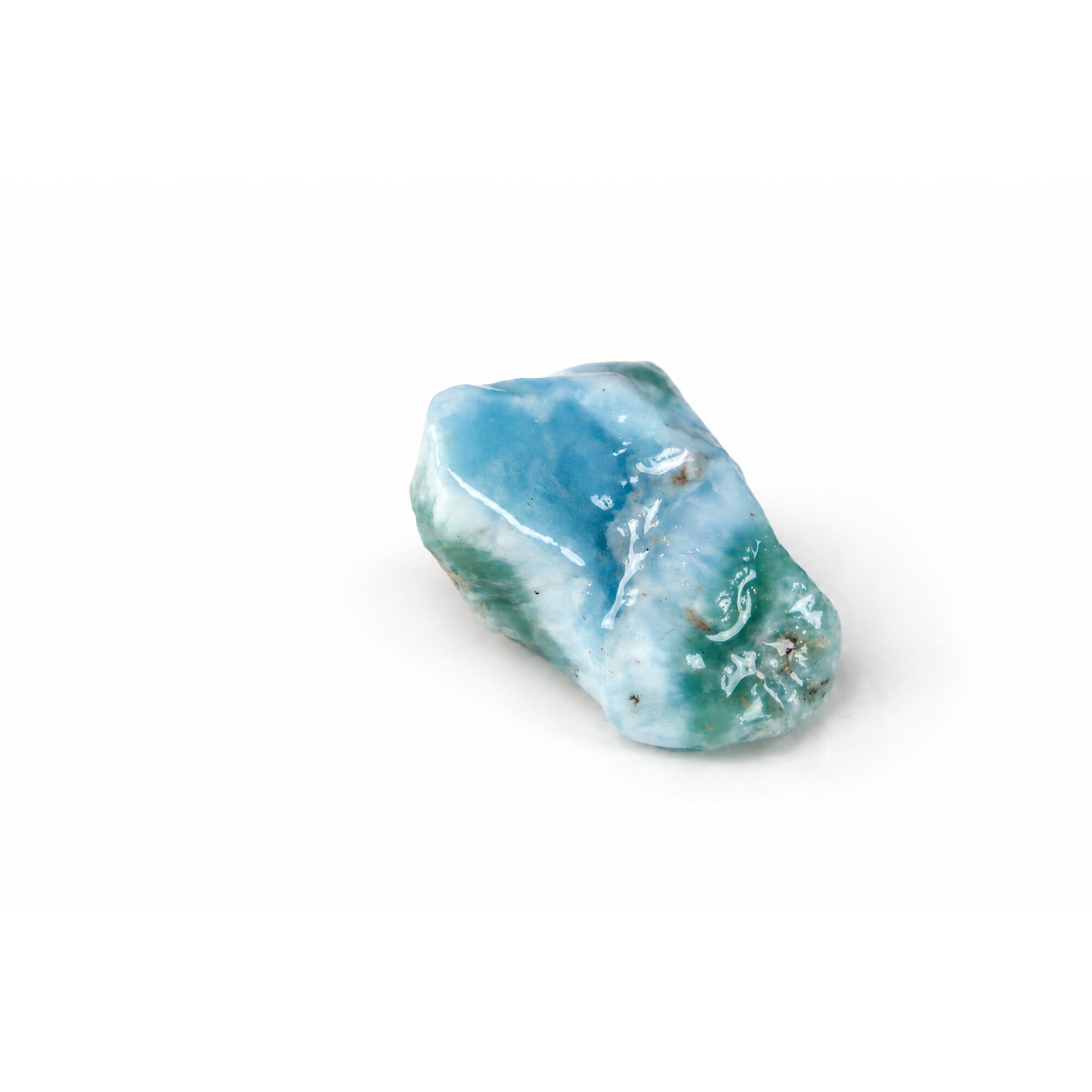 ocean blue Natural Dominican Larimar chunk Rough Specimen 40 mm – photo 8