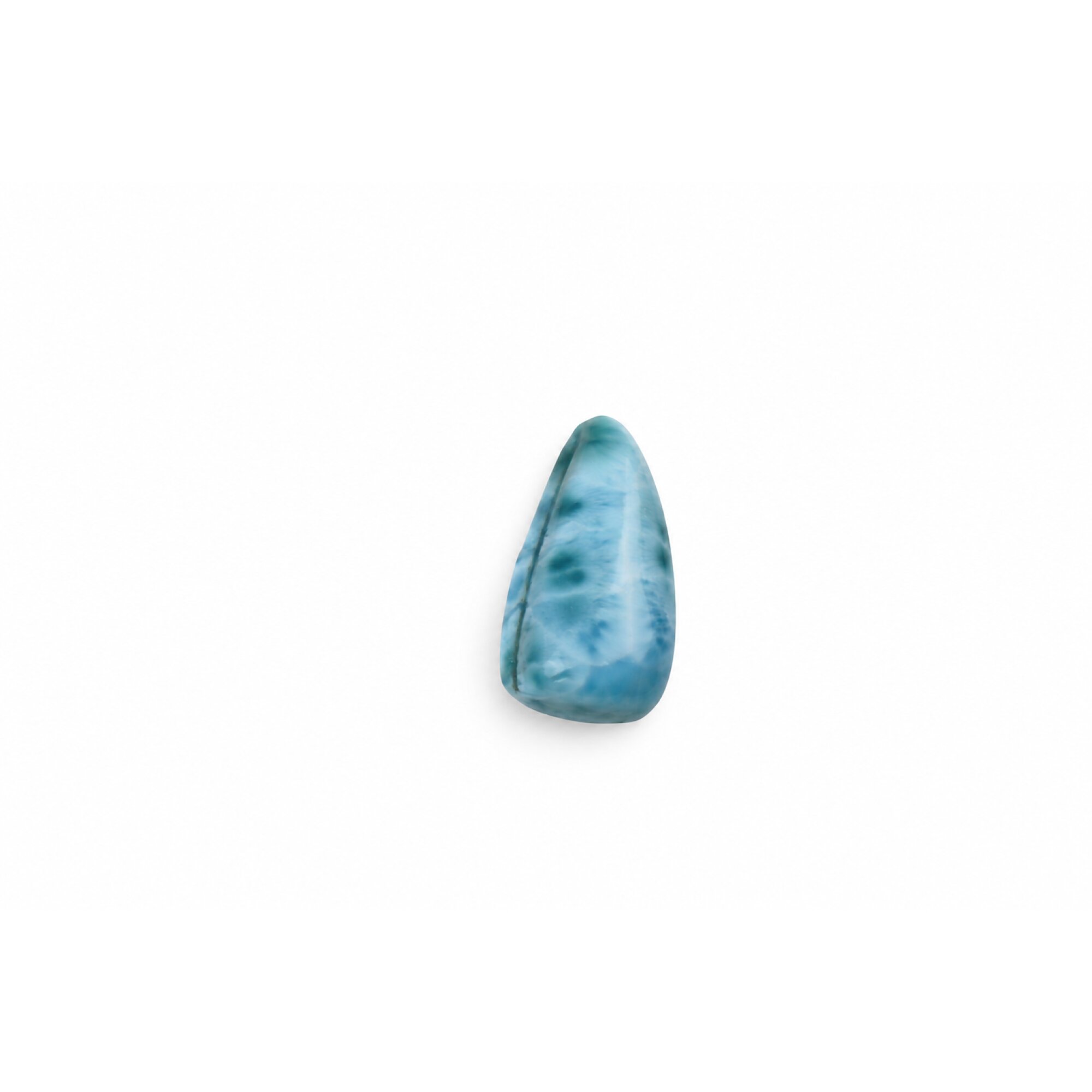 Genuine Handcrafted Polished: Natural Dominican Larimar Cabochon 25mm – photo 2