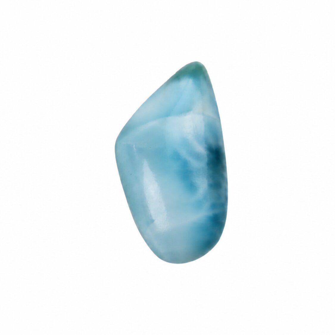 Artisan Made Polished: Natural Dominican Larimar Cabochon 27mm
