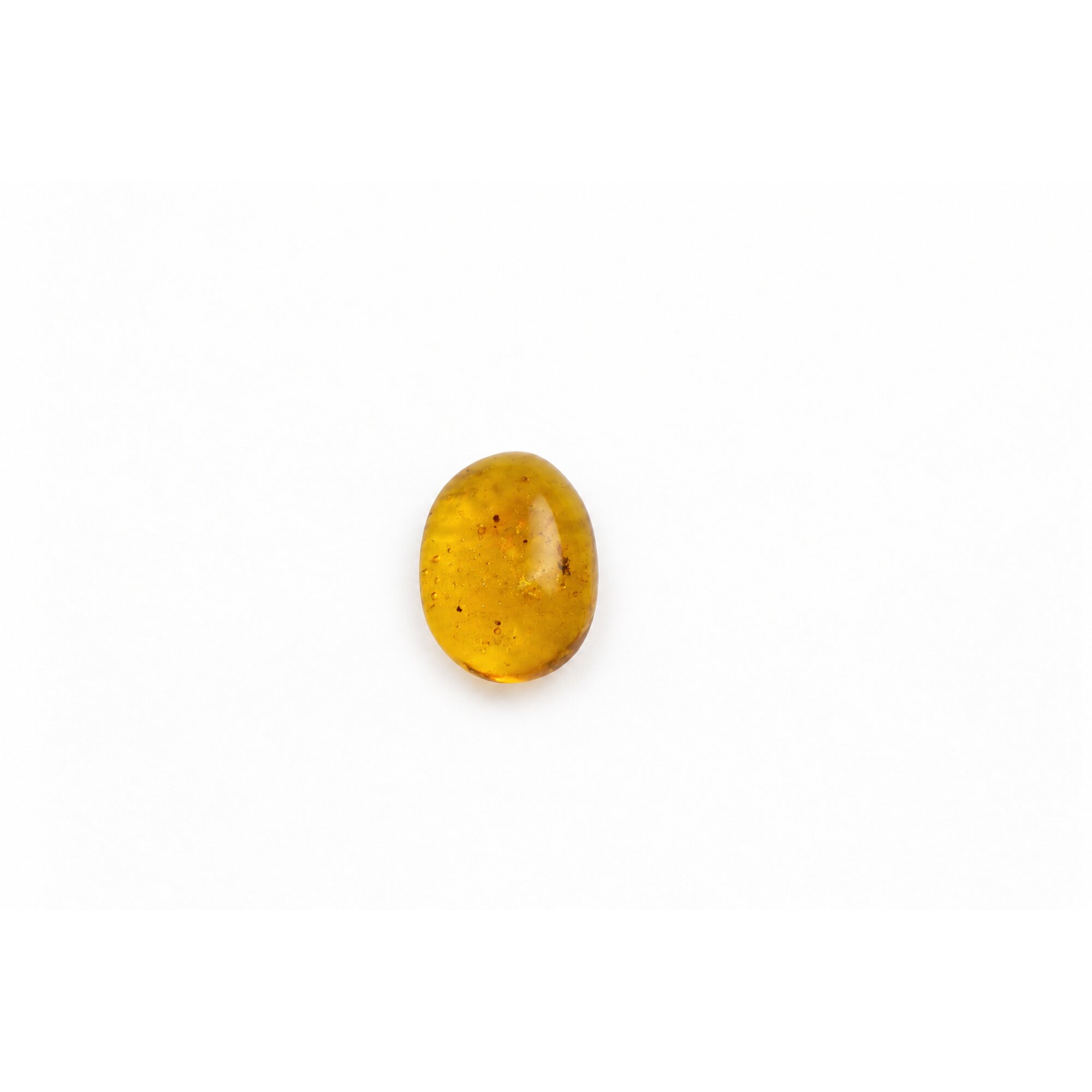 Genuine yellow Dominican amber stone Insect 19mm – photo 6