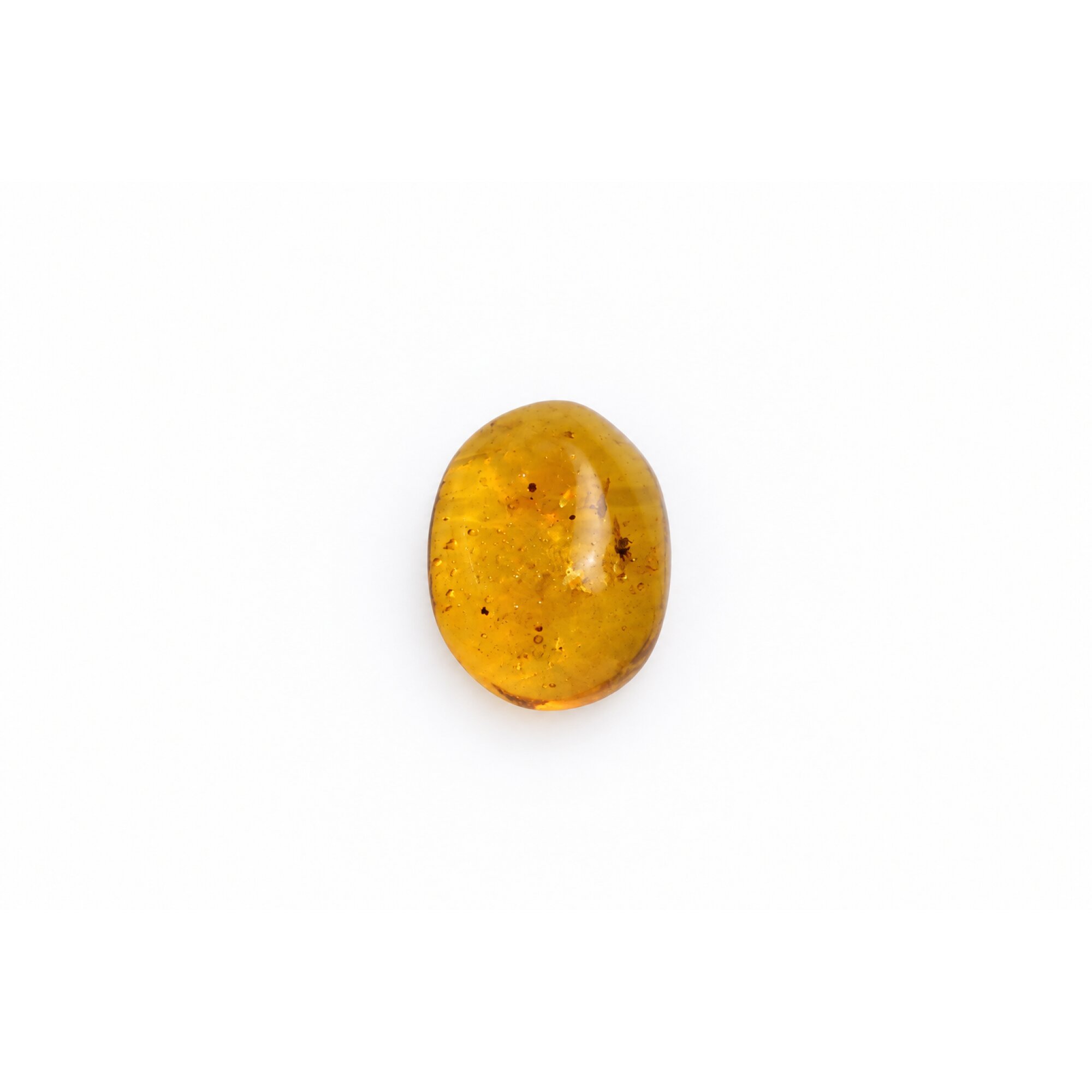 Genuine yellow Dominican amber stone Insect 19mm – photo 8