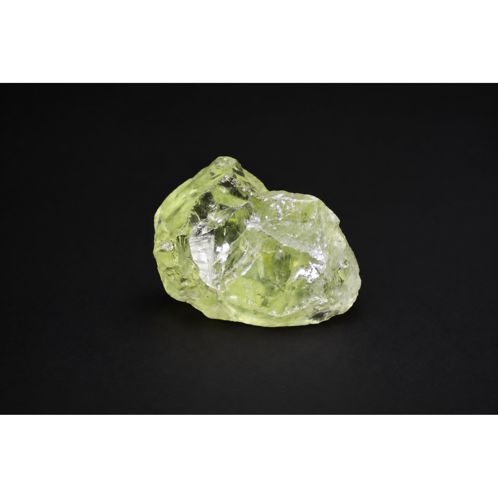 Genuine yellow green quartz / prasiolite raw specimen 30mm – photo 2