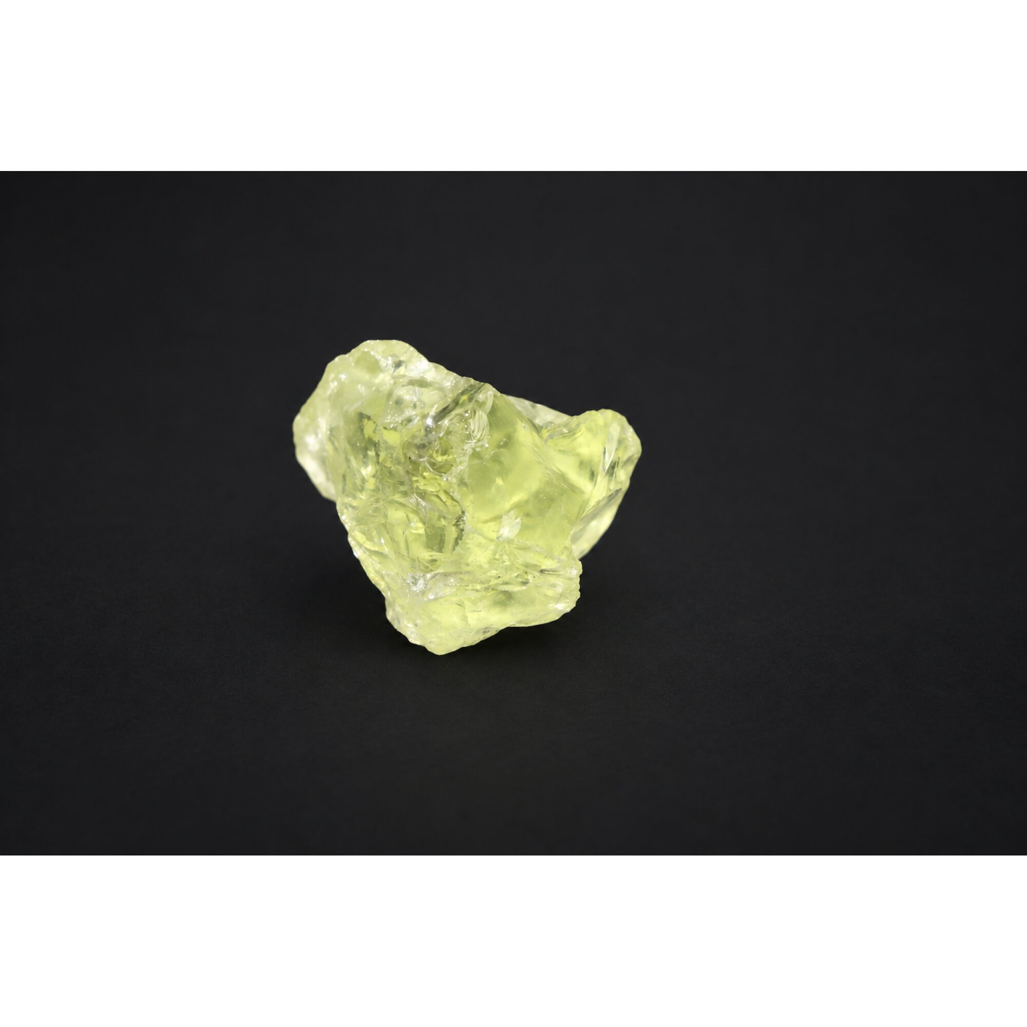Genuine yellow green quartz / prasiolite raw specimen 30mm – photo 8