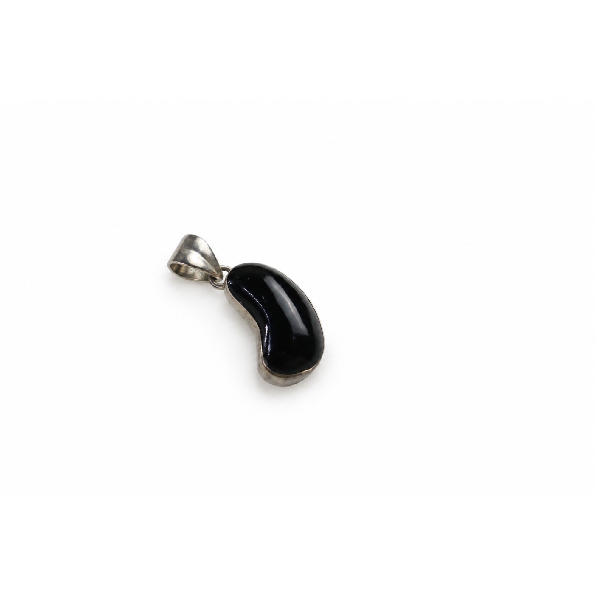Master crafted brown black coral sterling silver pendant 32mm – photo 4