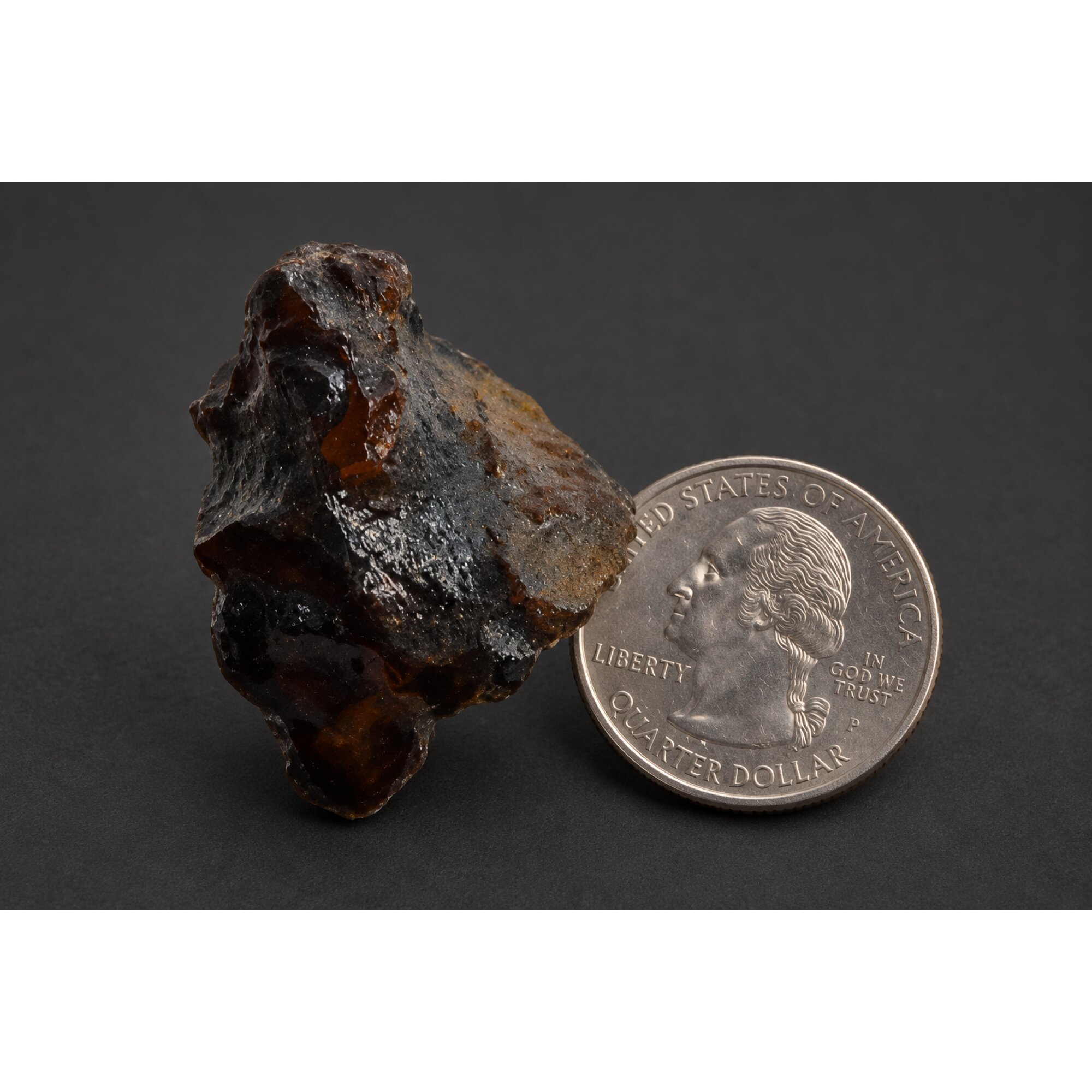 Authentic sky blue rough specimen Dominican amber 38mm – photo 13