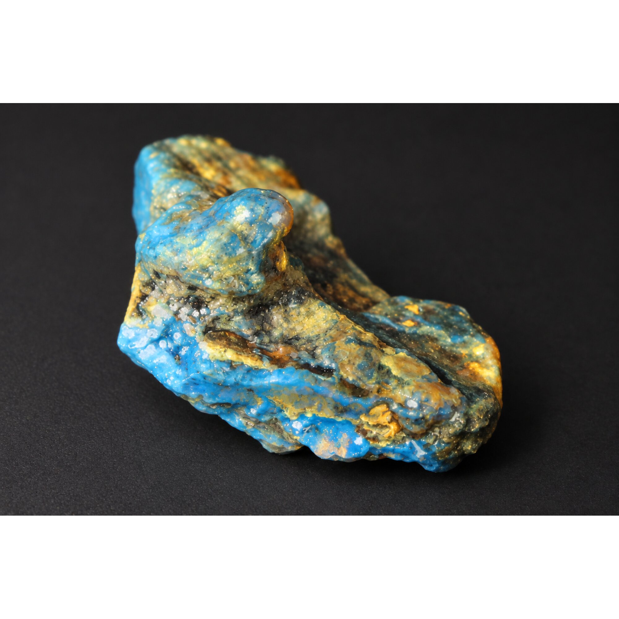 Authentic sky blue rough specimen Dominican amber 44mm – photo 16