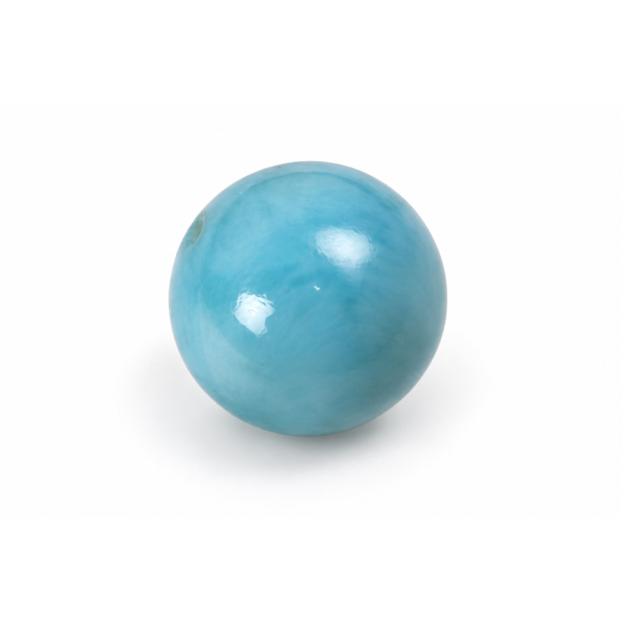 Authentic sky blue Dominican Larimar bead 16.5mm – photo 4