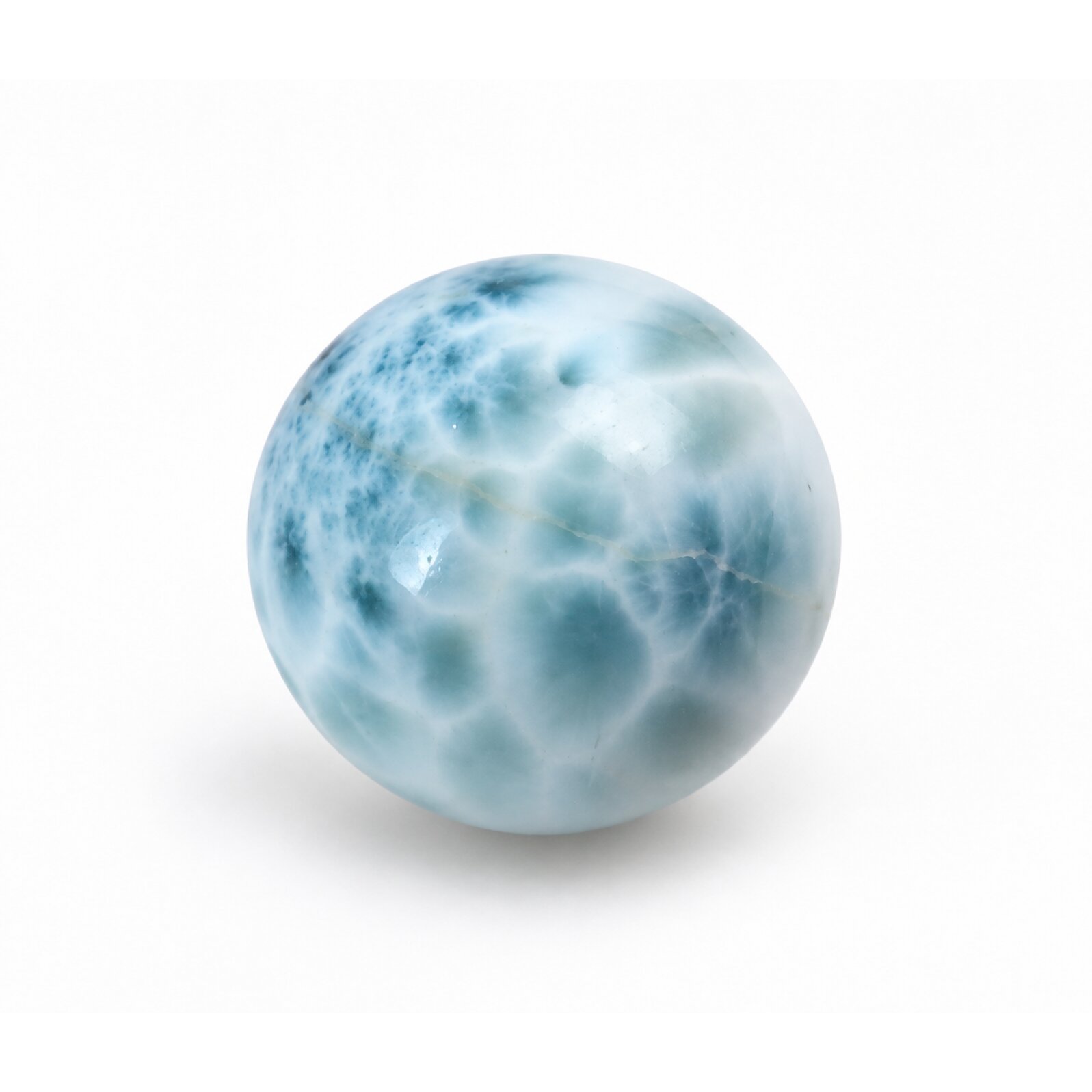 Authentic sky blue Dominican Larimar bead 19.3mm
