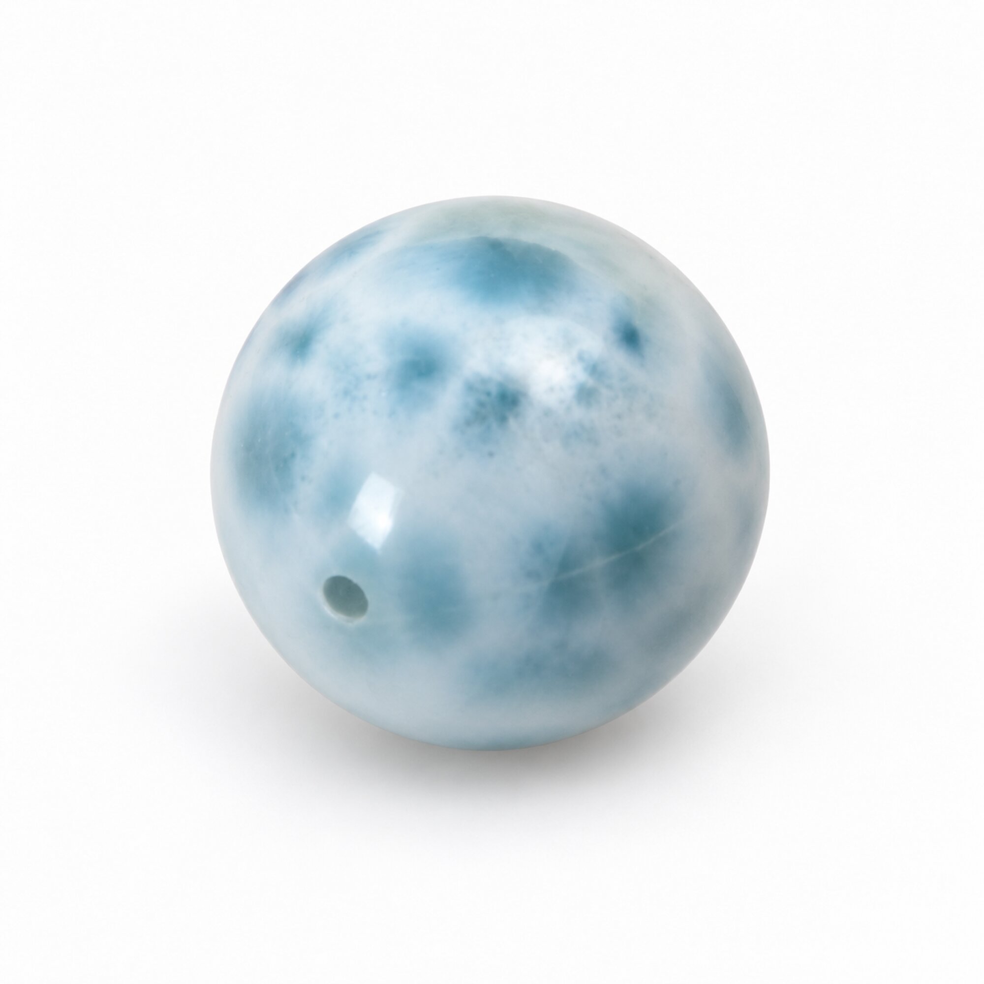 Authentic sky blue Dominican Larimar bead 15.6mm