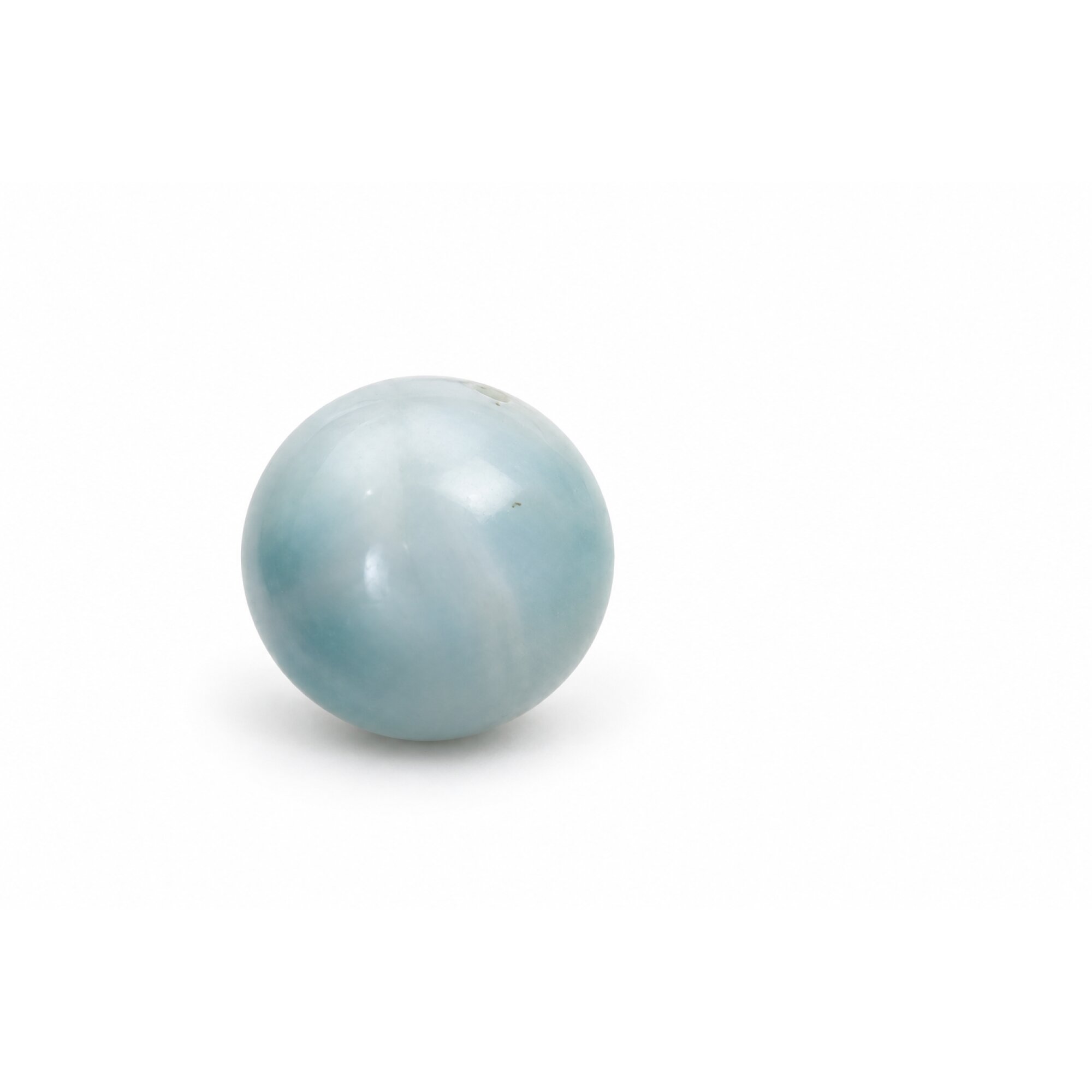 Genuine sky blue Dominican Larimar bead 13.5mm – photo 4
