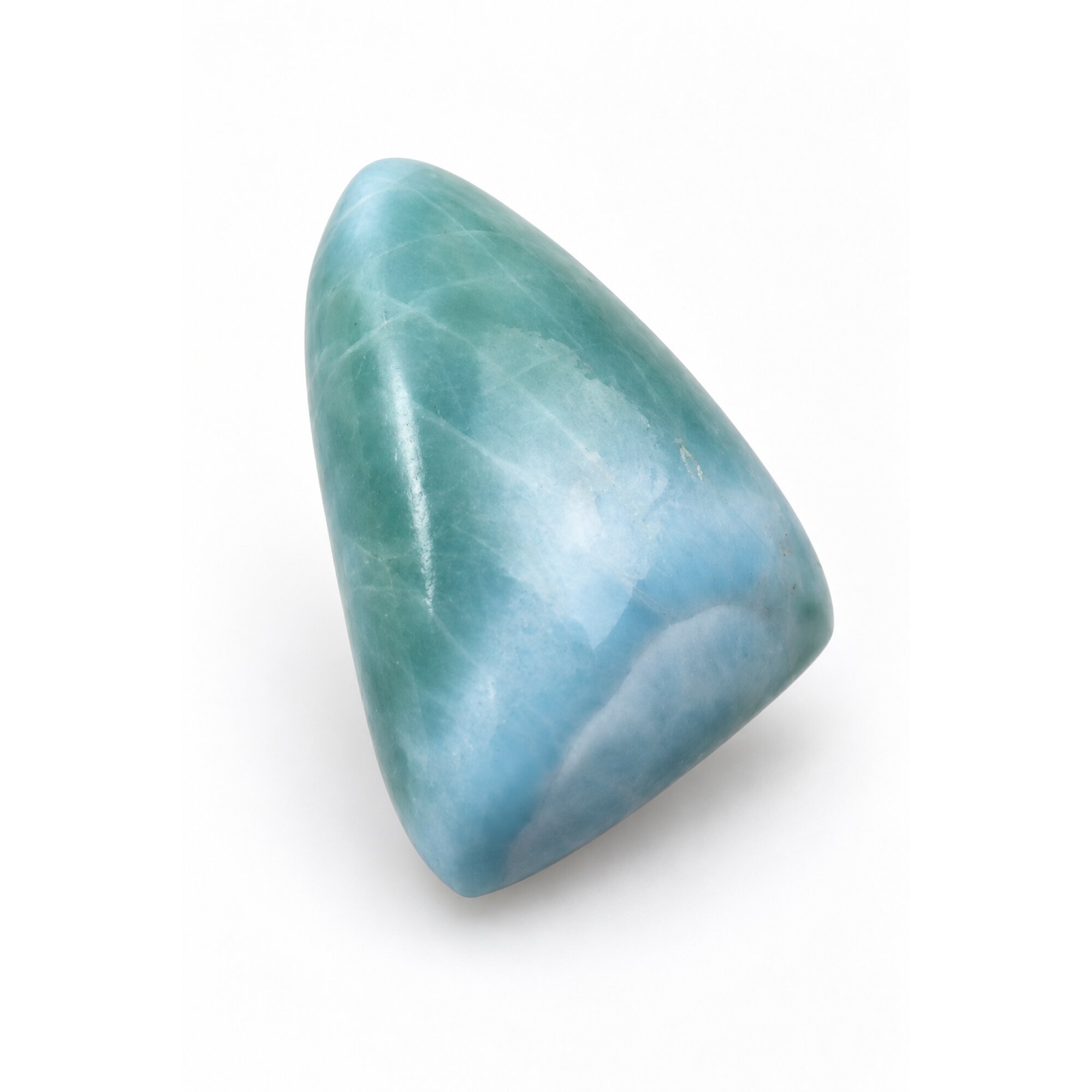 Genuine handcrafted ocean blue Dominican Larimar cabochon 21mm – photo 6