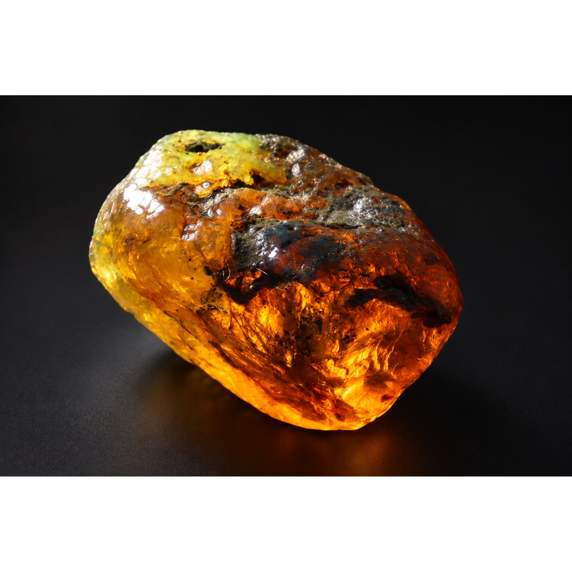 Earth mined green blue rough specimen Dominican amber 8.6g – photo 10