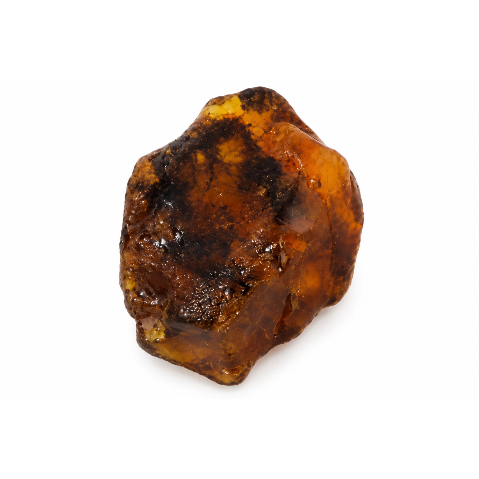 Nature created orange blue rough specimen Dominican amber 8.9g – photo 5