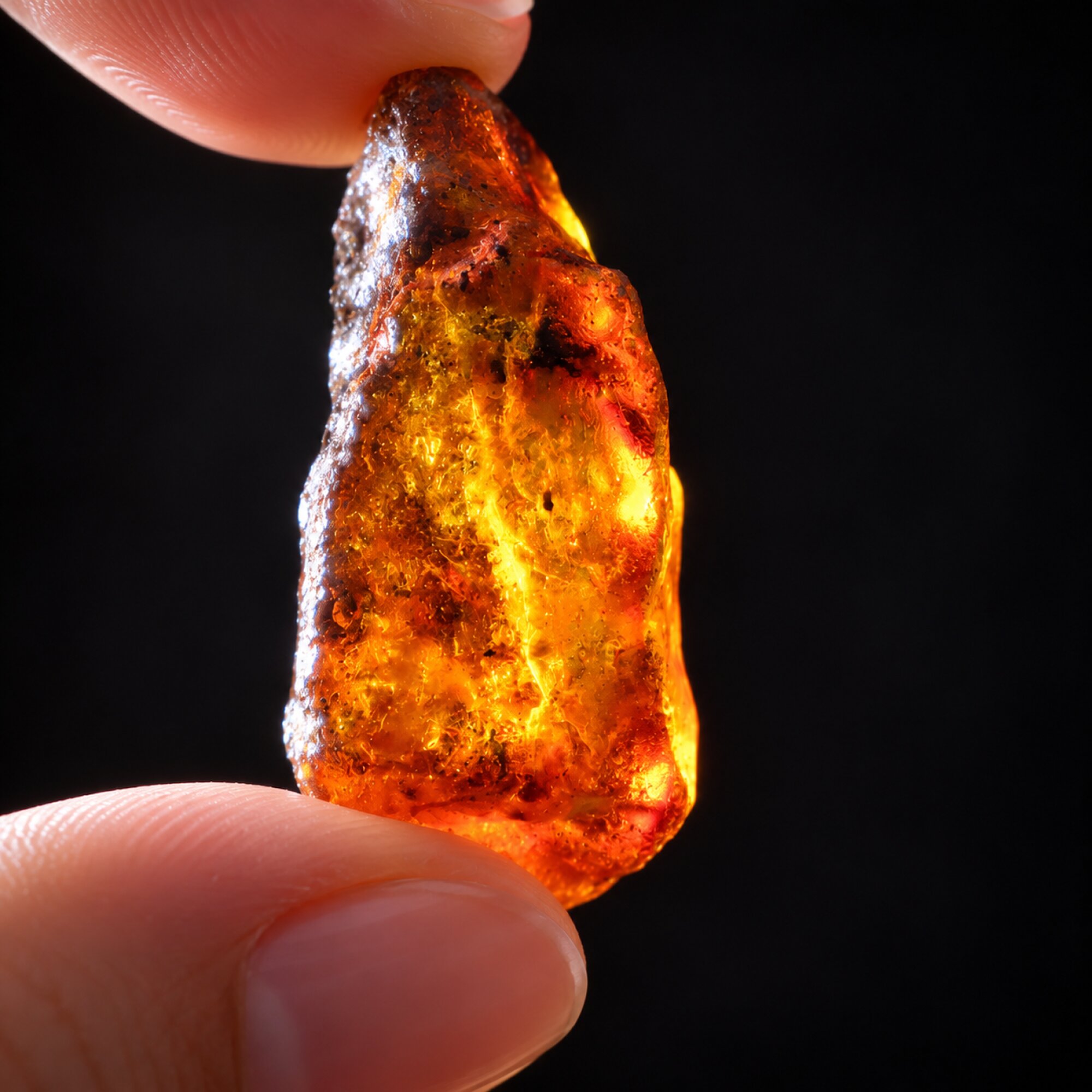 Authentic sky blue rough specimen Dominican amber 11.9g – photo 9
